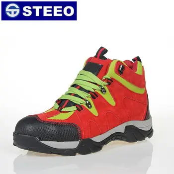 red safety boots