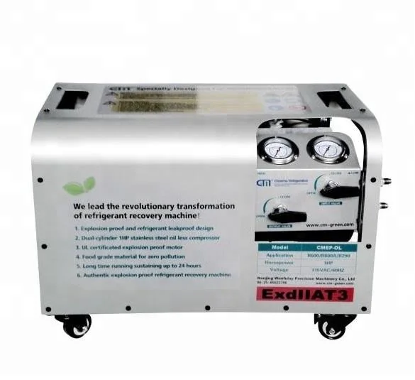 R1234yf/r32/r290 Explosion Proof Refrigerant Recovery/reclaim/vacuum