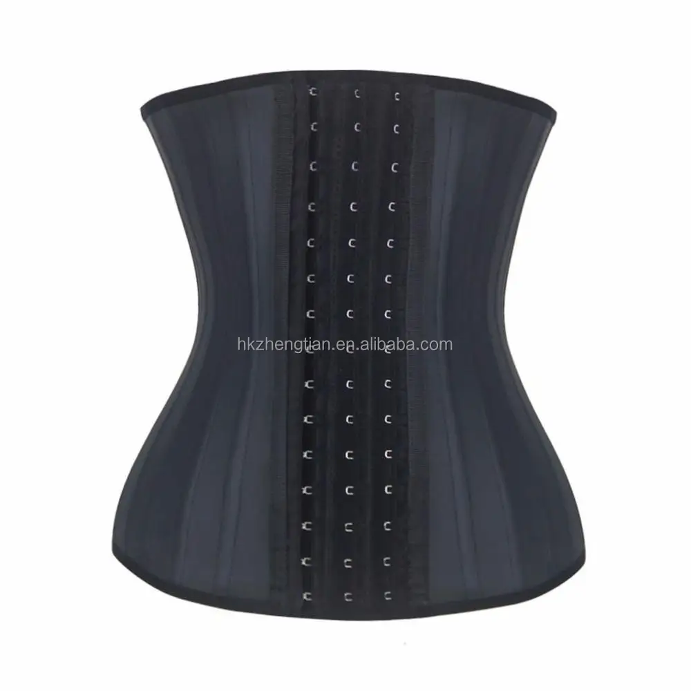 

Zipper Latex Body Shaper Waist Trainer Training Cincher Corset Zip Girdle Belt