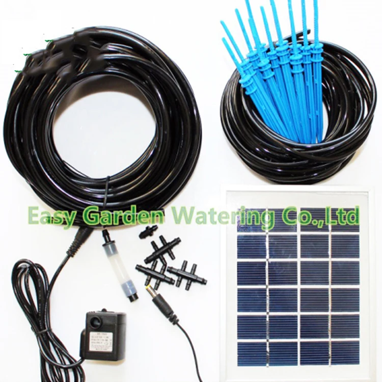 

Plant garden pot flower Automatic irrigation system with submerged pump+2w solar panel, N/a