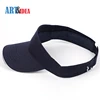 New arrivals fashional plain cotton twill adult navy sun visor cap wholesale