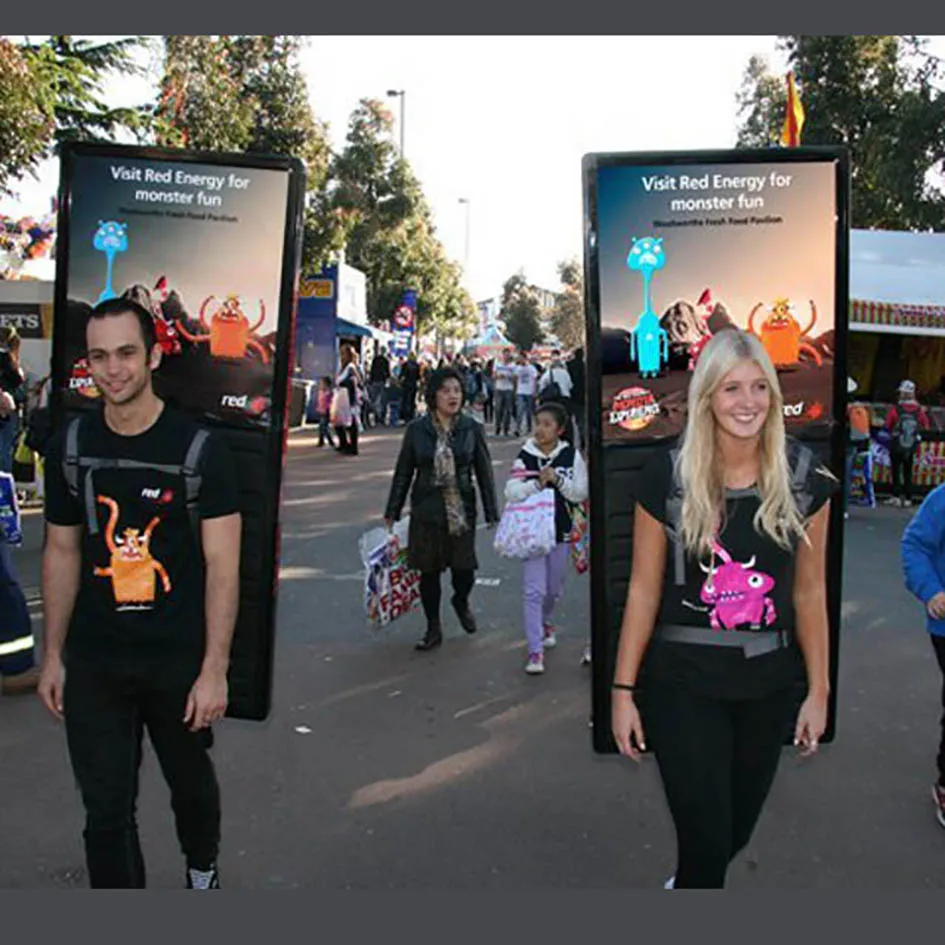 
Backpack LED walking billboard for advertising with LED moving messages 