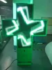 liyi HD display animation/graphics/word/time/temperature full color p10 100cm led pharmacy cross sign