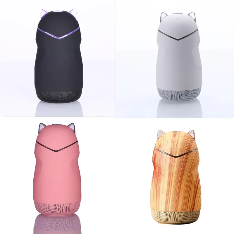 2019 new design gift promotion cute mini speaker cat style portable bluetooth speaker support bluetooth/TF card/hands-free call - ANKUX.COM
