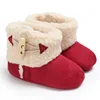 2019 New Cute infatil Warm Winter Solid Newborn Baby Girls Kids First Walker hard sole Boys baby shoes boots 0-18 M