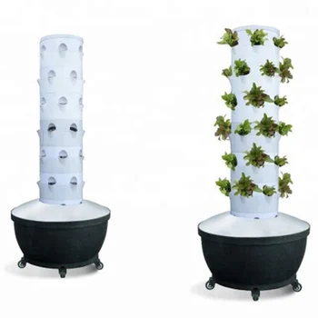 Hydroponics Tower Garden Growing System With 36 Planters 6 6 Buy