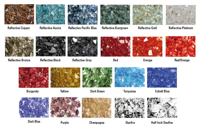 decorative crushed glass