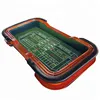 96 inch Casino Portable Professional Craps Poker Table with dice rubber on both ends - green or blue replaceable felt