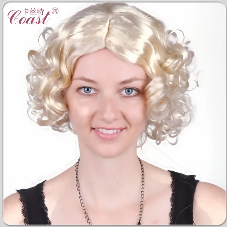 1920s Women S Hair Marilyn Monroe Cheap Curly Synthetic Short