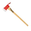 Mattock Hoe Flat Head Pickaxe With Wooden Handle Chisel Axe