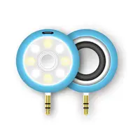 

plug & play mini speaker with 3.5 mm jacket for mobile phone LED selfie light speaker