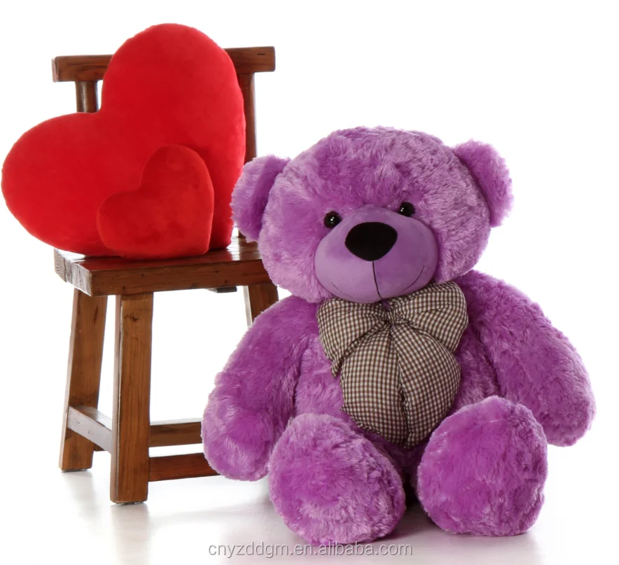 giant teddy bear purple