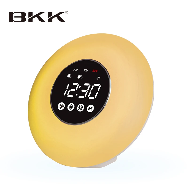 Wake up Light Alarm Clock Bluetooth Speaker (J12)