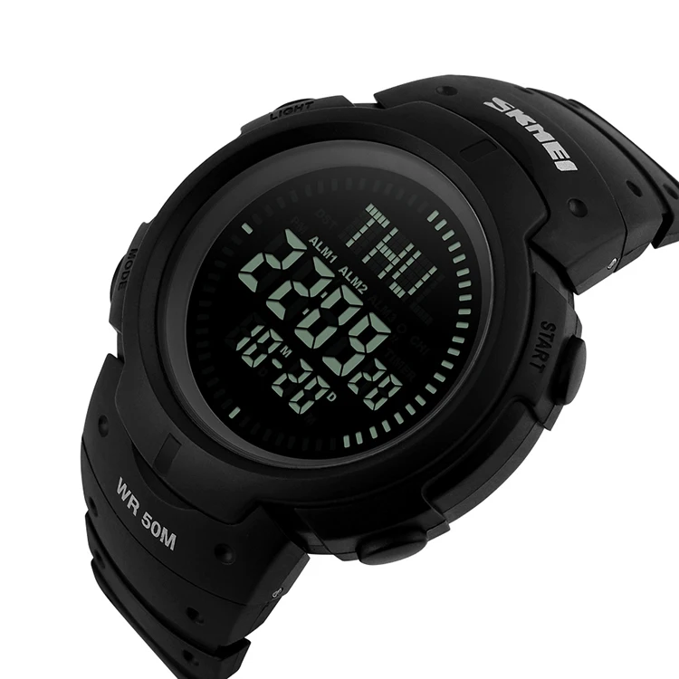 

Skmei digital watches for men world time watch with compass new product distributor