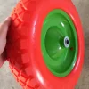14 inch pu solid foam rubber wheel 3.50-8 for wheelbarrow,tool cart