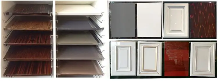 Ahorrar Espacio Chapa Puerta De Madera Gabinetes De Cocina De Diseño