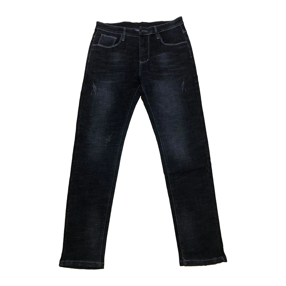 Ready to ship in stock factory cheap price pants mens stretch jeans regular fit straight leg jeans for man