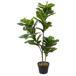 Image of 100cm Artificial Ficus Lyrata Tree Artificial Ficus Fig Tree