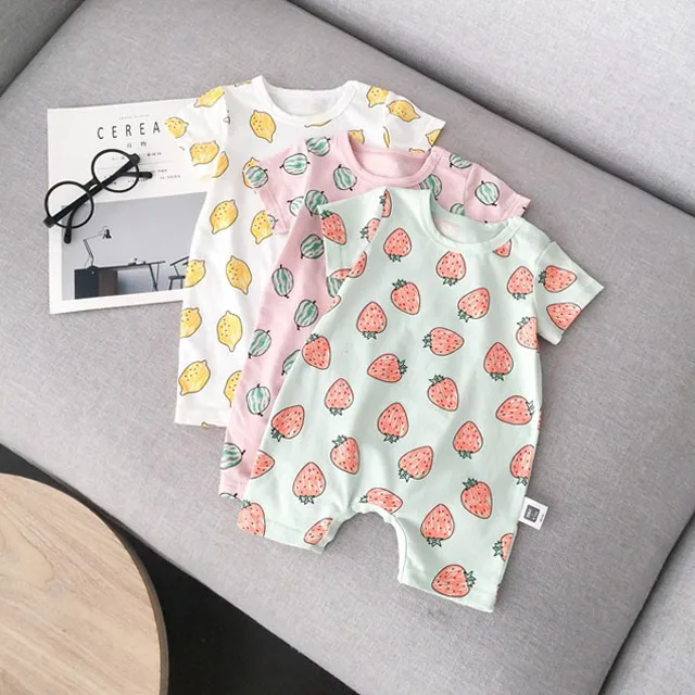 

customize girl boy short sleeve cotton boutique child clothes baby jumpsuit baby sleepsuit Cotton baby romper