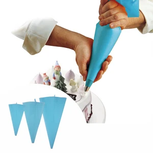 Image of Baking Decorating Tools Reusable Confectionery Silicone Icing Piping Cream Pastry Bag squeeze Nozzle Cake Decorating