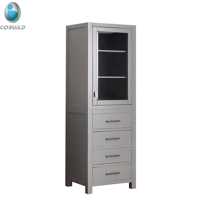 Plywood Good Quality Linen Tower Tall Bathroom Cabinets View Tall Bathroom Cabinets Cobuild Product Details From Foshan Cobuild Industry Co Ltd On Alibaba Com