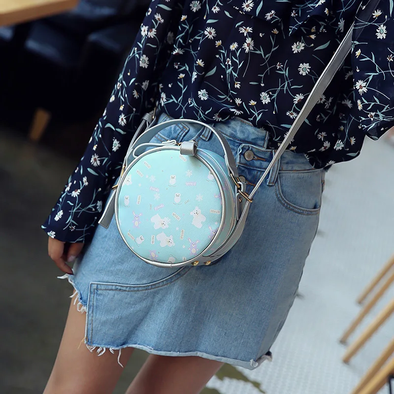 

Top grade fashion round shape designer cute chain zipper pu leather shoulder hand bag for lady, Customized color
