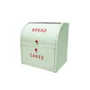 T006 Iron Double Bread Box Food Storage Metal Bin With Lid
