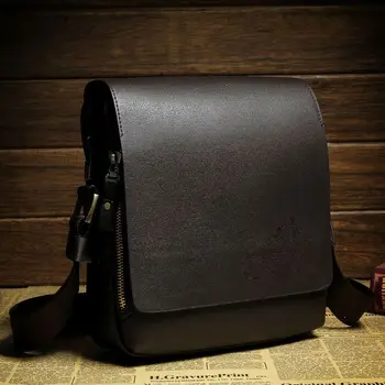 minimalist leather messenger bag