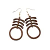 Fashion exaggerated wood earrings pendant cross-border e-commerce goods source foreign trade small jewelry custom wholesale