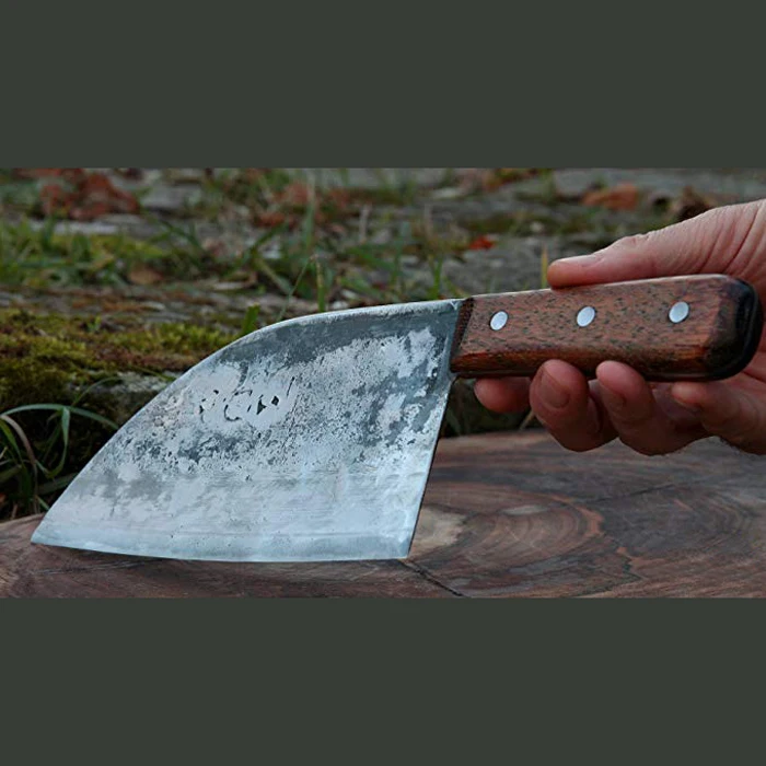 
OEM 3 layer forged high carbon clad steel almazankitchen almazan kitchen chinese serbian chef cleaver knife handmade 