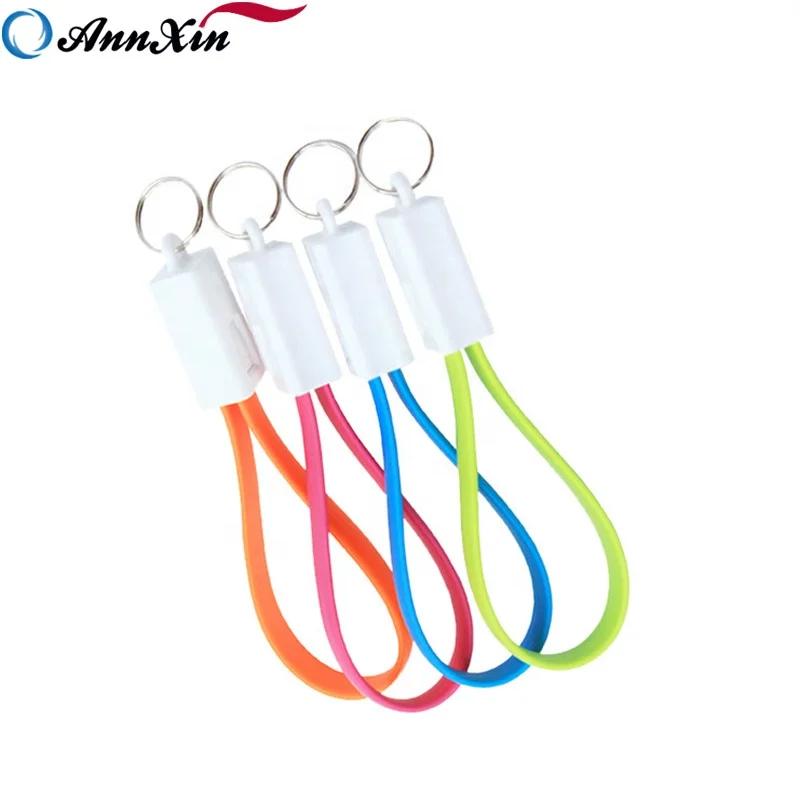 

Creative keychain micro usb and type c data charging cable for Android Samsung, Orange/white/blue/red/green/black/purple/colorful