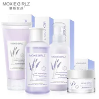 

OEM FDA Lavender Face Skin Care Set Moisturizing Whitening Cleanser Facial Cream Toner Lotion Korea Beauty Skin Care Set