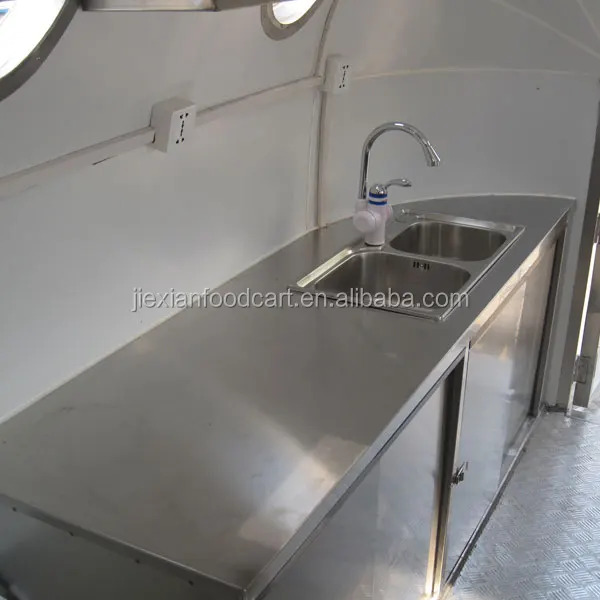 Airstream look hot sale hamburger mobile food cart,airstream caravan food truck,airstream food trailer