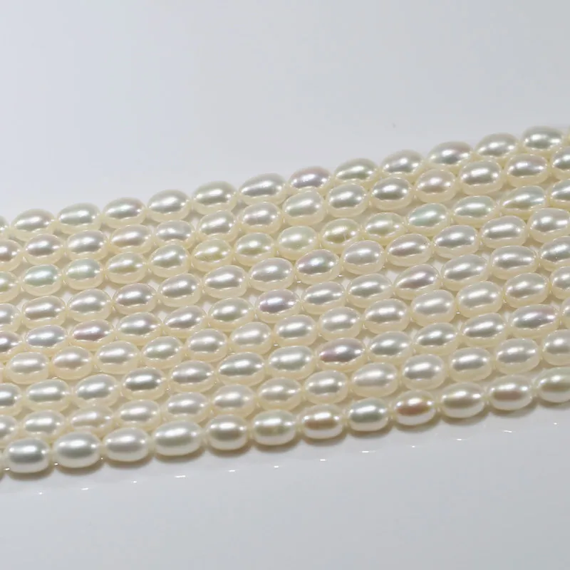 Arroz perlas de agua dulce 5-6mm mixtas Candy Colores fpsb 010 14/" Strand
