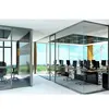 direct factory price aluminum frame curved glass partition