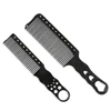 Professional Hair Stylist Clipper Cutting Comb Mens Flattop Comb For Barber Trimming