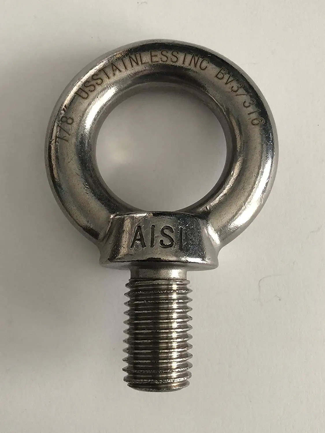 5 Pc Stainless Steel Screw Lag Eye Bolt Stainless Steel Marine 1//4 x 2-3//8