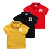 Hot 100 cotton uniform black and red boys polo shirt design for sale