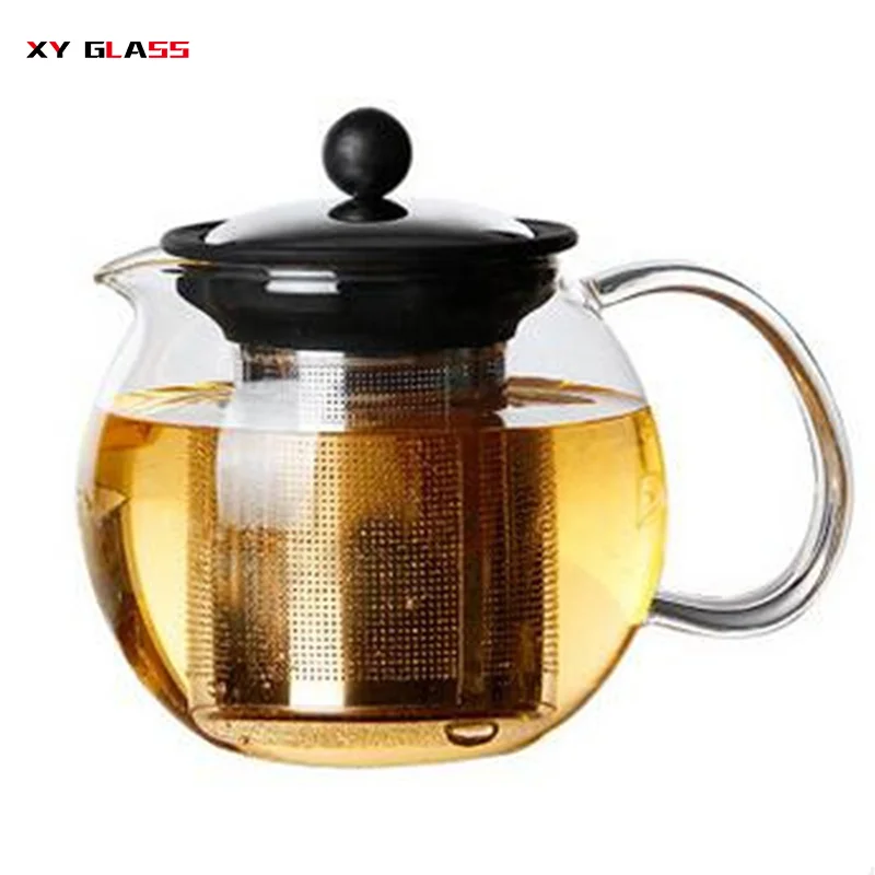 

Promotion Handblown heat resistant glass teapot with infuser