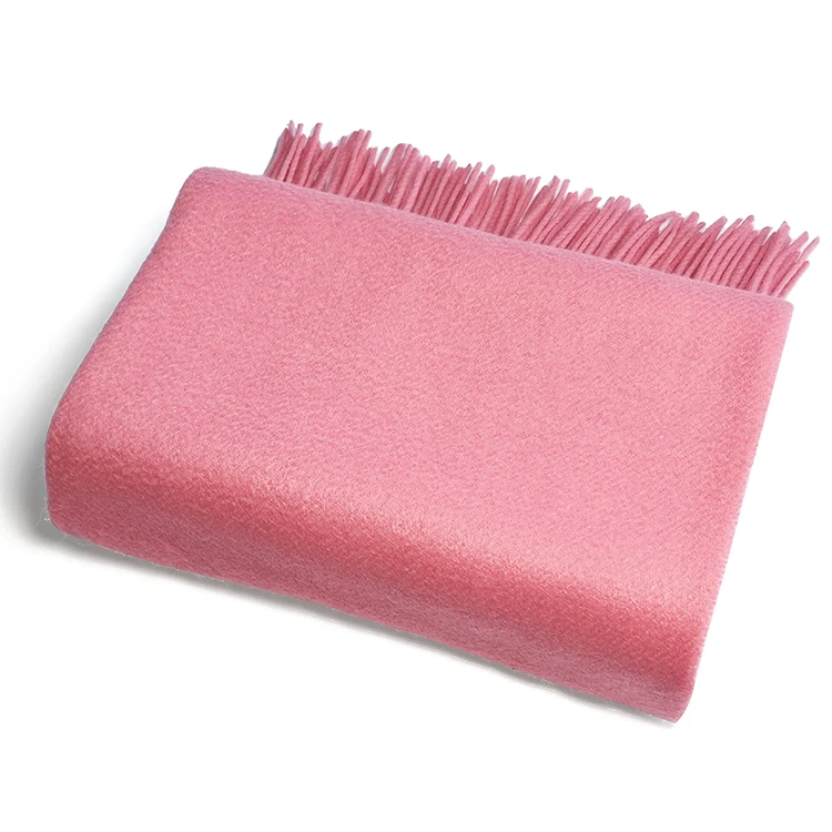 2019 Wholesale High-End Solid Color 100% Cashmere Scarf For Women