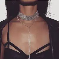 

2018 Crystal Choker Necklace Hot Rhinestone Choker