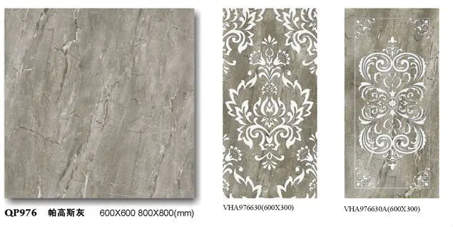 Non-slip bathroom floor marble tile