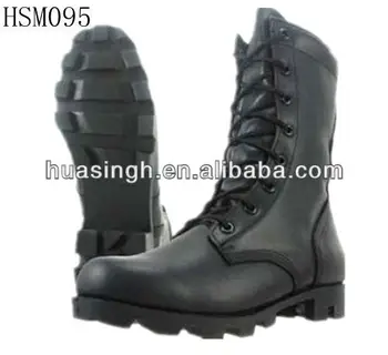 altama black leather combat boots