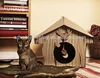 Wholesale Cheap Folding Portable Insulated Felt Small Big Indoor Home Pet Cat House For Cat