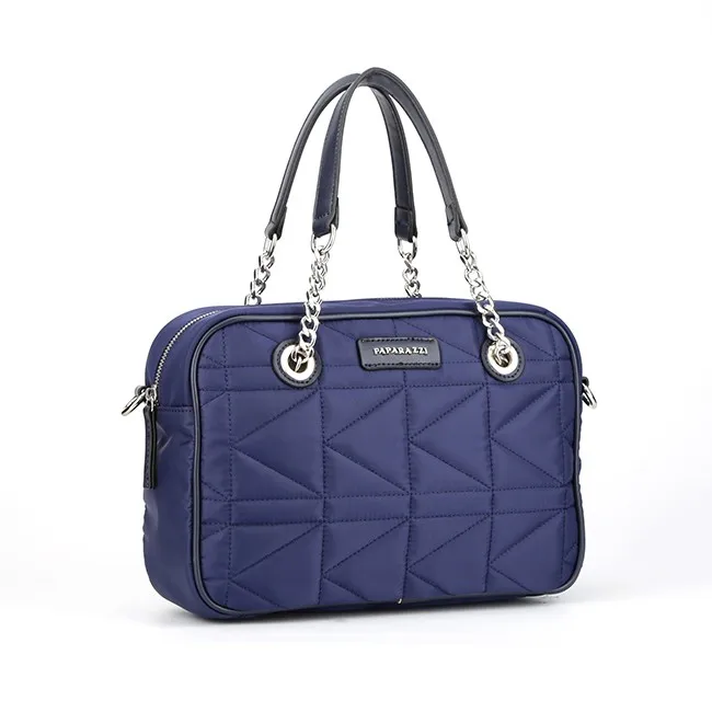

#5917 Best price waterproof designer custom famous brand quilted fashion nylon tote bag lady quilted handbags with chains, Blue, various colors are available