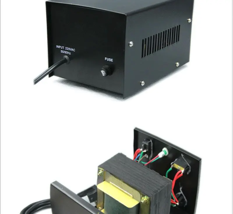 Small Size Power Transformer 230v To 100v With Black Box With Off/on