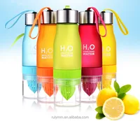 

650ml H2O Lemon Juice Cup Fruit Water Bottle juicer filter fruit infuser water bottle