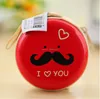 Cartoon Cute Face Designs Round Portable Storage