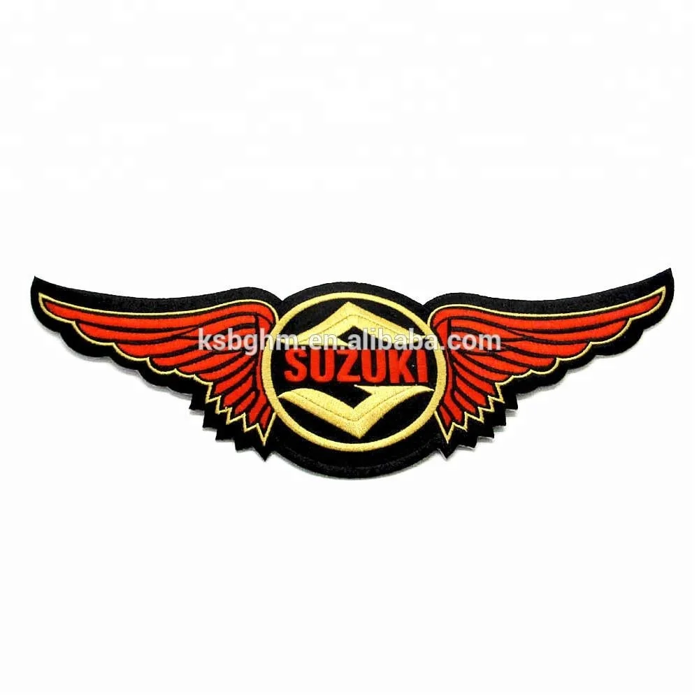 

Retail 1piece Iron On Backig Wing Motorcycle Club Embroidery Patches