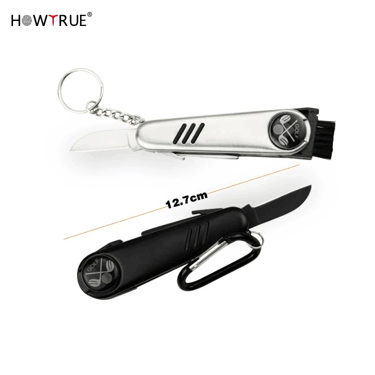 

High Quality 7 in 1 Multi Purpose Golf Divot Tool, Multifunction Golf Knife, Silver